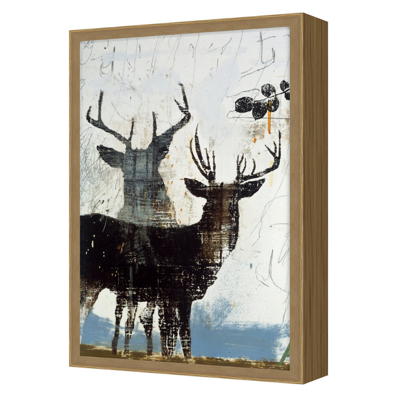 Cervidae II Print by Atkinson, Patrick, Oak Single Picture Framed