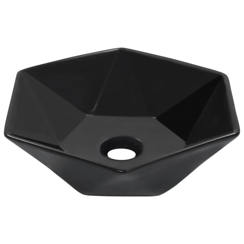 Belfry Bathroom Eldorado 410mm L x 365mm W Ceramic Specialty Sink, Black