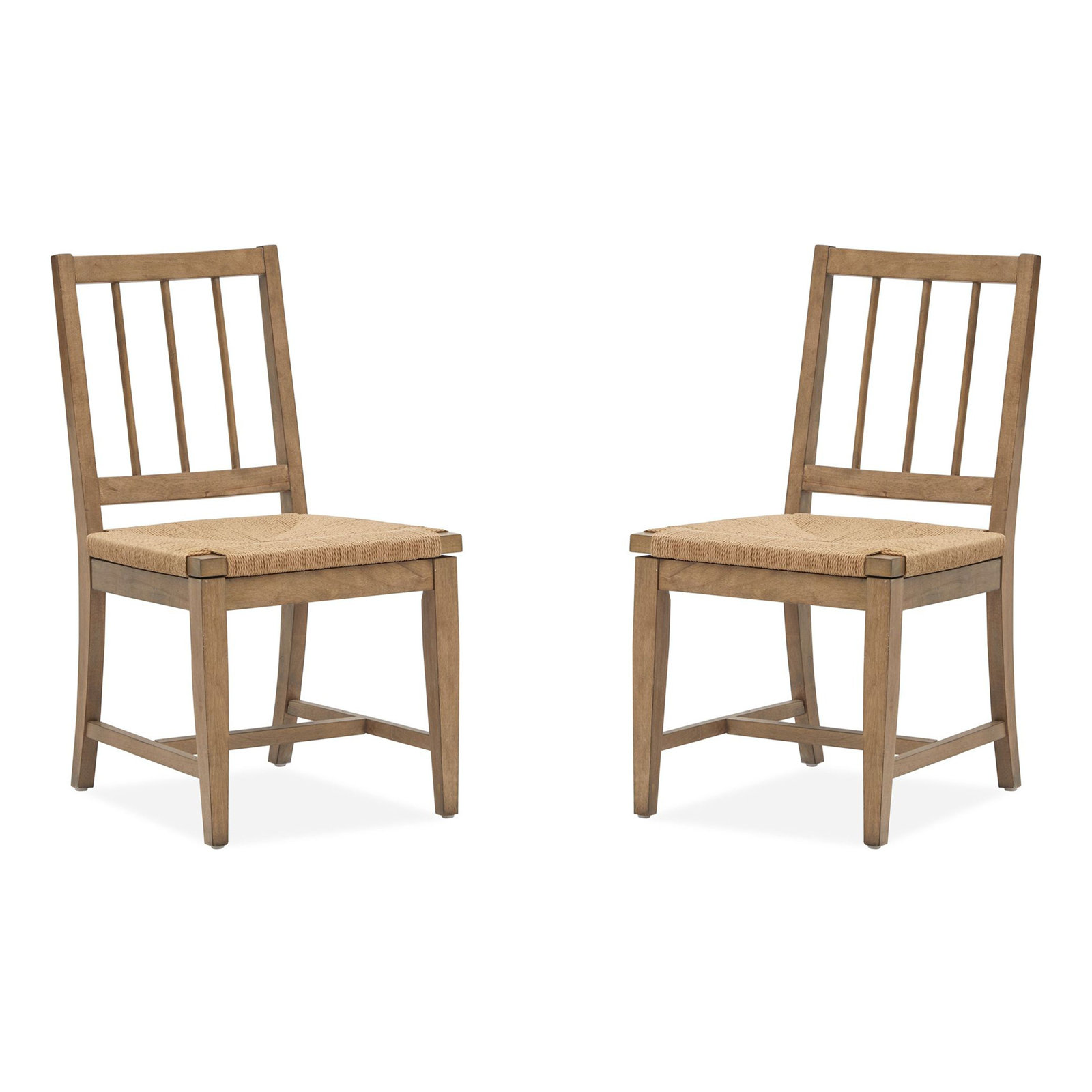 Solid Wood Woven Side Chair