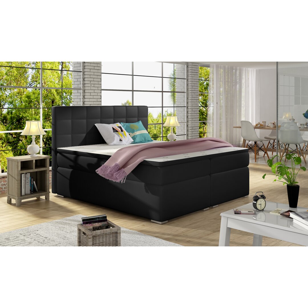 Boxspringbett Gamez mit Topper und Bettkasten