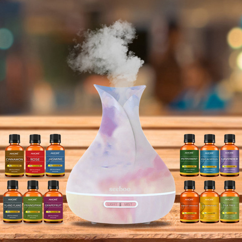 Diffuseur d'humidificateur ultrasonique à brume Tie Dyed