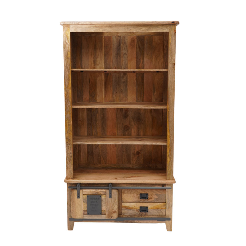 Acima 190cm H x 100cm W Solid Wood Standard Bookcase