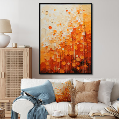 «Tangerine Tango IV», art abstrait sur toile
