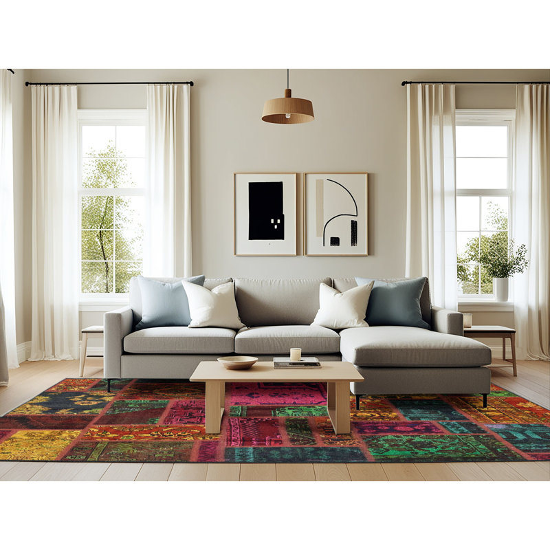 Abstract Indoor Rug, Rectangle 6' x 9'