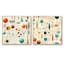 Matrice géométrique moderne rétro beige - ensemble de 2 collages de formes abstraites carrées-1862962954-1862962955