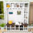 Hall Tree with 6 Hooks and Adjustable Shelves-637255364