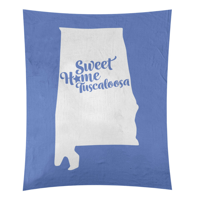 Tapisserie Tuscaloosa, Alabama, H 27,5 po x l 37,5 po, Bleu