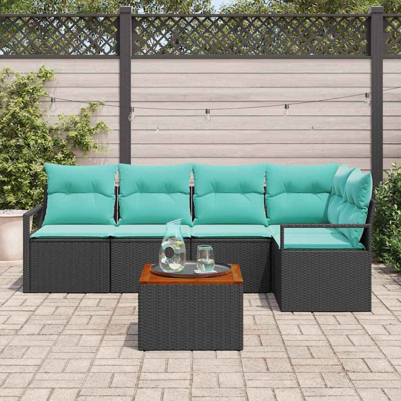Ensemble de canapé de jardin avec coussin 6 pièces vidaXL