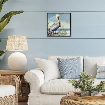 Giclée encadrée de perchoir côtier, conception par Susan Winget