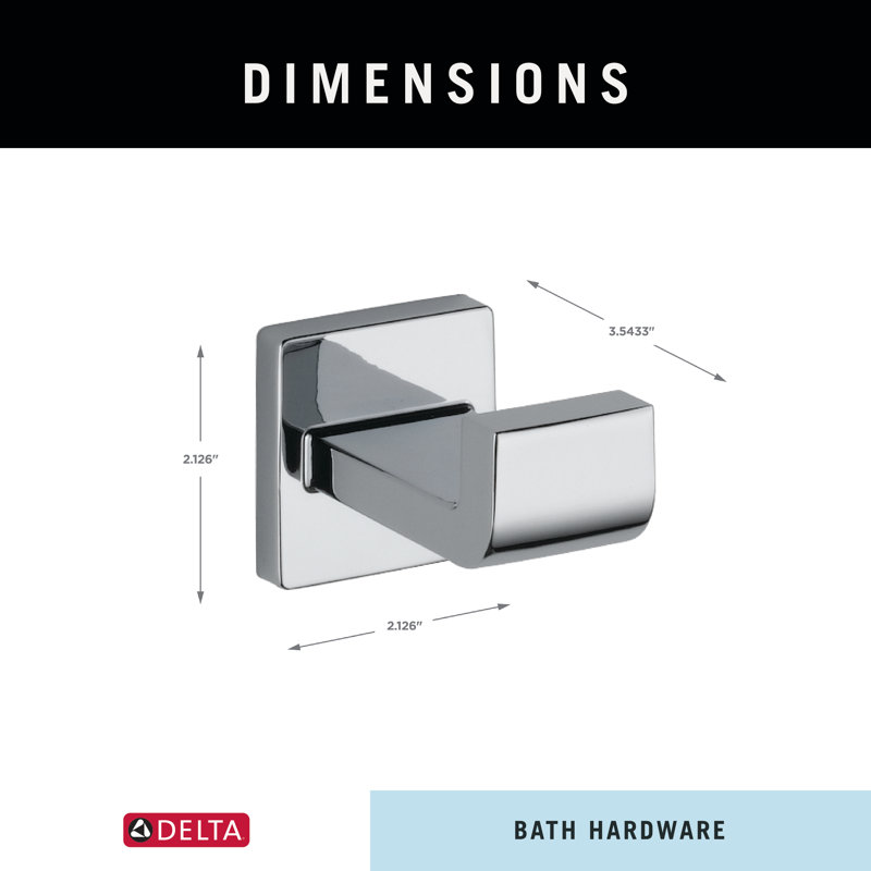 Accessoire de quincaillerie pour salle de bain en acier inoxydable Ara, Chrome