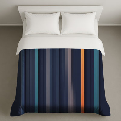 Vertical Striped Paneling Duvet Covers