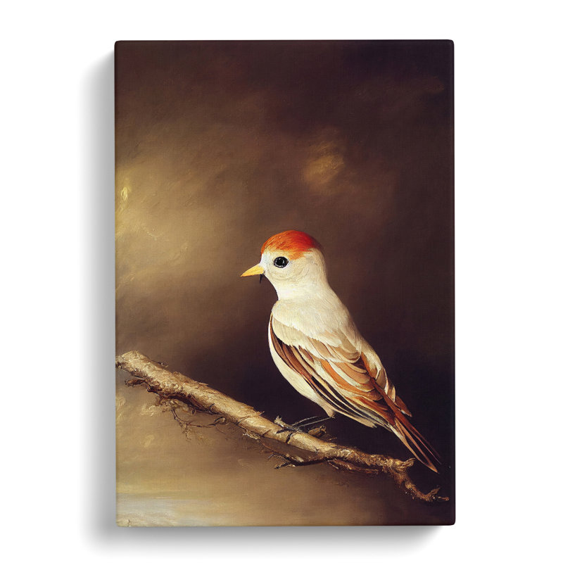 Vintage Bird No.3 - Wrapped Canvas, 50cm H x 35cm W x 3cm D