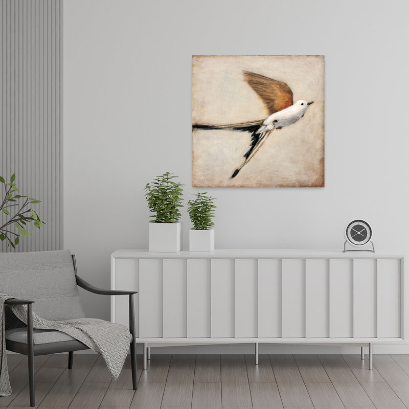 Art mural contemporain, Swallow Tail, H 24 po x l 24 po