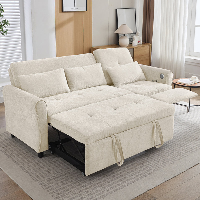 Canapé innovant 2 en 1 avec canapé-lit, fauteuil inclinable réversible et dossier réglable pour des espaces de vie multifonctionnels