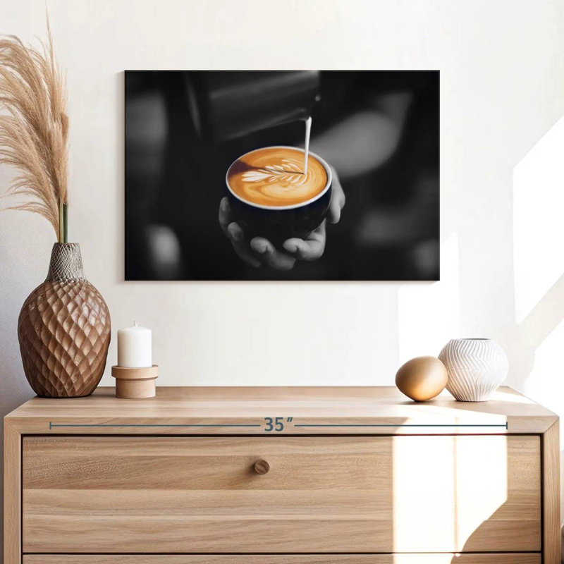 Yarlin Barista Latte Coffee, 16" H x 24" W