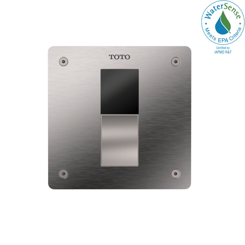 TOTO® ECOPOWER® Touchless 1.28 GPF High-Efficiency Concealed Toilet Flush Valve with 4x4 Cover Plate, Polished Chrome