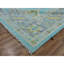 Tapis en laine pure nouÃ© Ã  la main, motif et tissage Oushak, bleu sarcelle, 10 pi 1 po x 13 pi 10 po 924C5C7EBA444F4687E61709554431F1