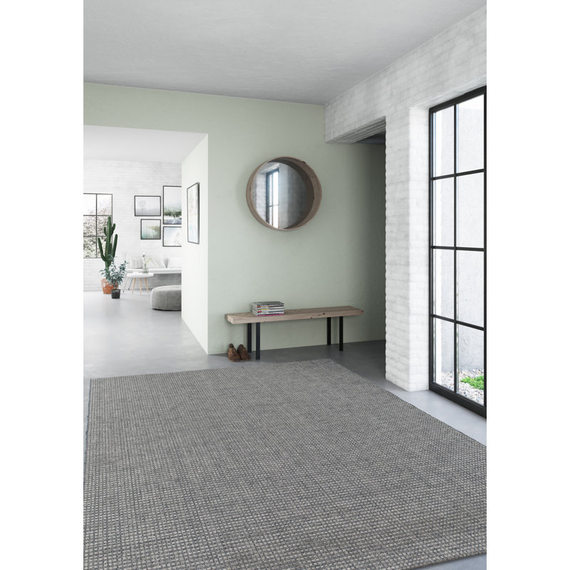 Harwington Flatweave Indoor/Outdoor Grey Rug, Rectangle 240 x 305cm