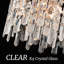 Plafonnier moderne encastré en cristal K9 doré de 38 cm (15 po), lustre à 5 lumières près du plafond, lampe de plafond ronde en cristal plaqué cuivre pour chambre, salle à manger, couloir, cuisine, entrée
