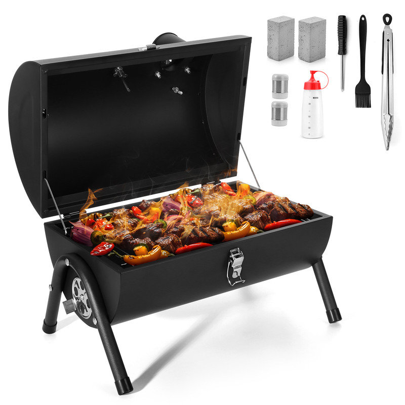 Wilmall 16'' W Portable Charcoal Grill