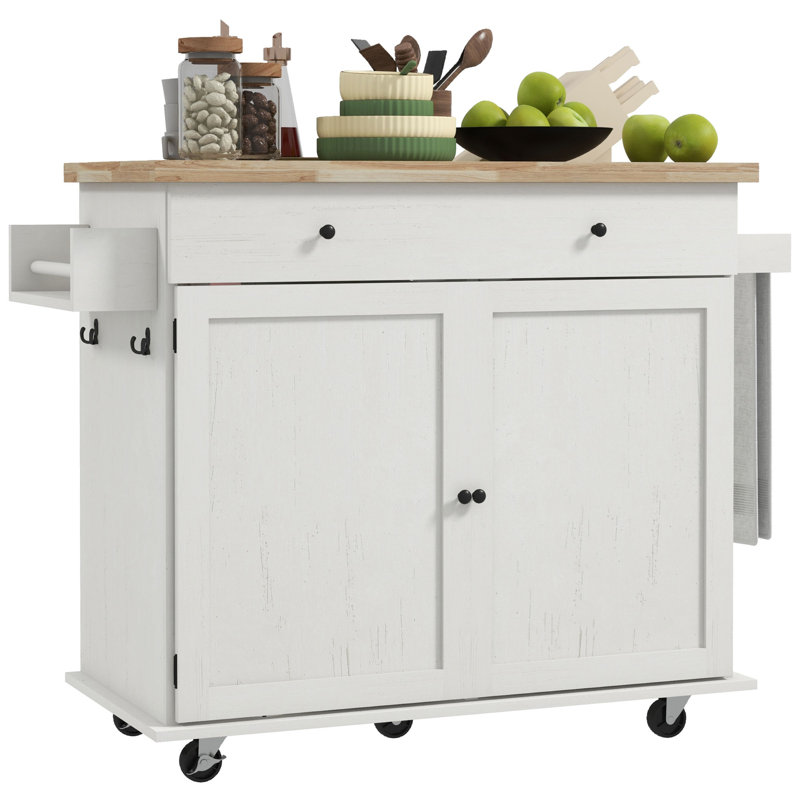 Sibyla Kitchen Island, White