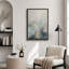 «Mute Aqua Grey Cream», reproduction d'art sur toile encadrée et giclée sur toile-134440908-134440915