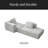 L-Shape Modular Compressed Couch,Cloud Sectional Sofa With Chaise Lounge,No Assembly Required,Upholstered Oversized Couches For Living Room,Apartment-326604677