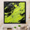 «Green Spiral Neon Fusion 3 - Abstract Collages», art mural