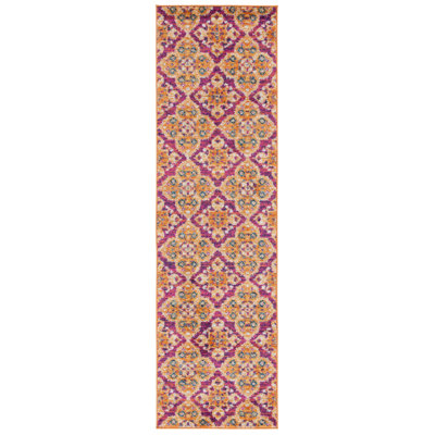 Christa Southwestern Pink/Gold Area Rug