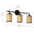 3-Light Bulbs Rustic Farmhouse Plastics Bamboo Vanity Light