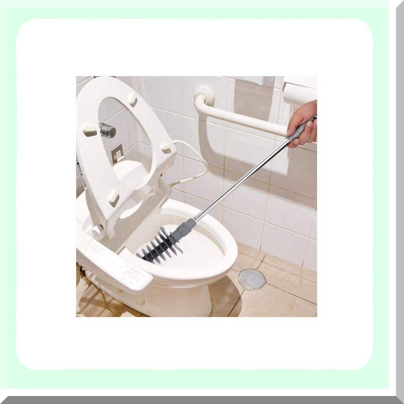 FlexiClear Long Handle Bathroom Clog Remover - Ultimate Blockage Unblocker Tool with Flexible Head for Efficient Home Dredging