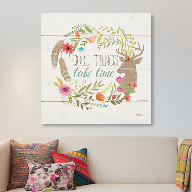 « rustique fleuri iii », art textuel sur toile tendue, H 37 po x l 37 po x P 1,5 po, Toile tendue, Pas de tapis