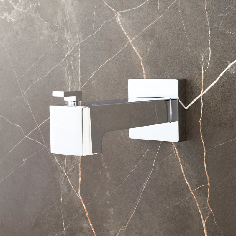 Signature Hardware Hibiscus Tub Spout with Diverter, Chrome