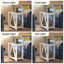 Table de bout Huspon 24 po avec station de charge et tablette de rangement, petite table d'appoint avec 2 ports USB et 2 prises de courant-1925180307