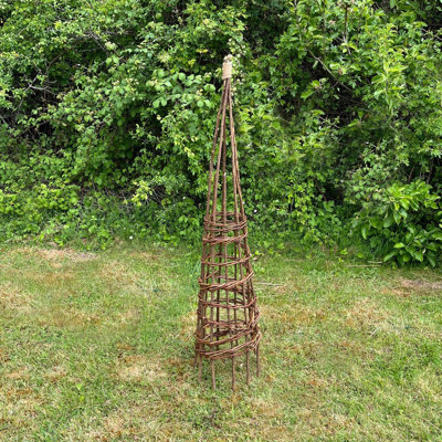 Rustic Willow Garden Obelisk (1.15m)