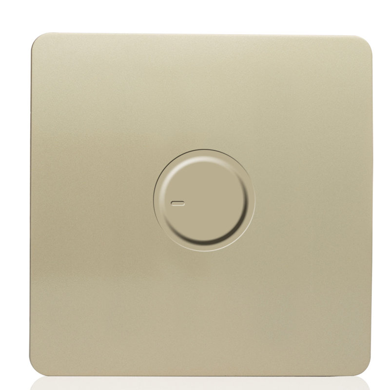 Wymondham Wall Mounted Dimmer, Champagne Gold