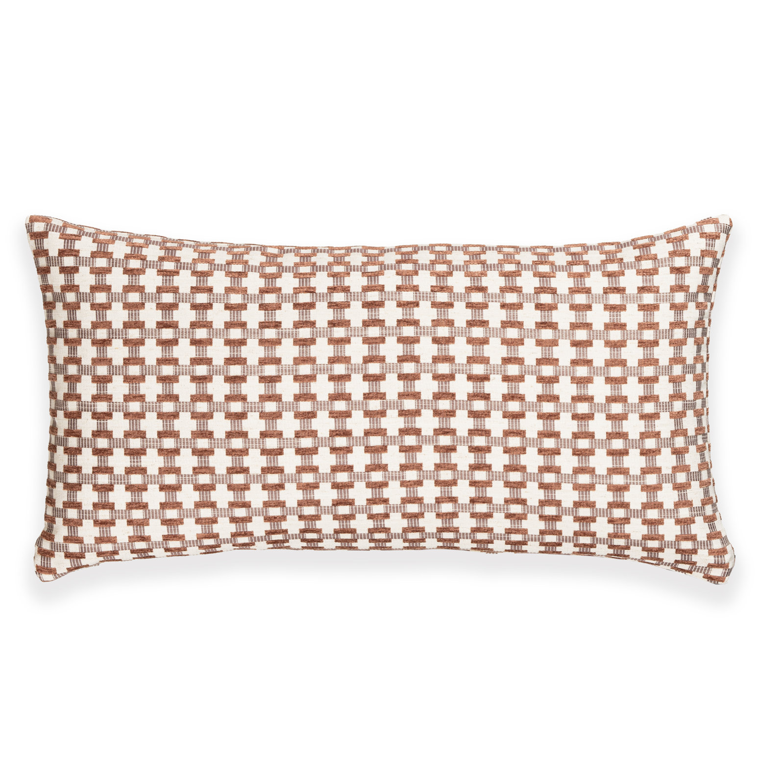 Birch Lane Stride Throw Pillow Lumbar, Purple Geometric, Polyester