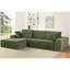 Canapé modulaire convertible en velours côtelé doux, canapé confortable moderne avec rembourrage en mousse, canapé-lit modulaire confortable pour le salon, la chambre à coucher, aucun assemblage requis - orienté vers la gauche-2000129313-2000129317
