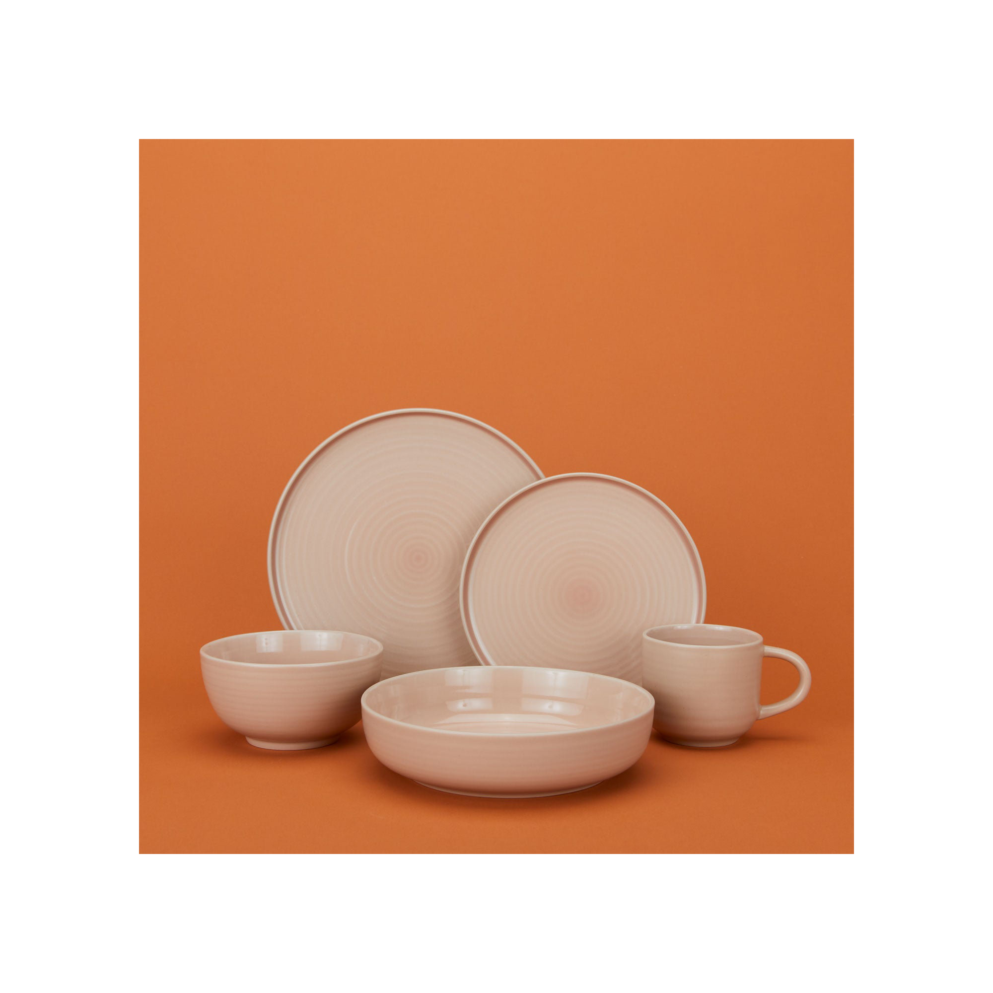 Hirma Stoneware Coffee Mug, Blush