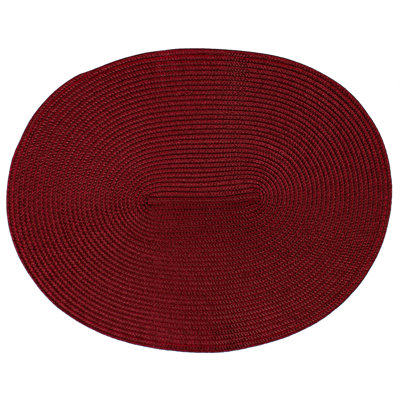 Gautreaux 75% Polypropylene Solid Colour Oval Placemat