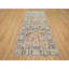 Tapis de couloir en laine de soie blanche noué à la main 4 pi 2 po x 10 pi F41B48E87D3748A598638C8FDC68DC3B