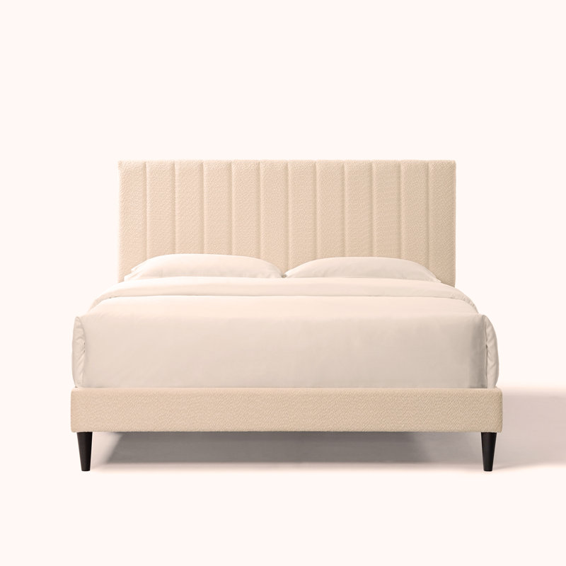 Lit plateforme tapissier Normsman Dove
