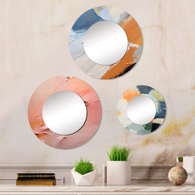 Elijha Metal Round Mirror