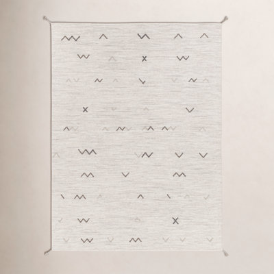Bodie Light Gray Brown Hand-Woven Wool Rug