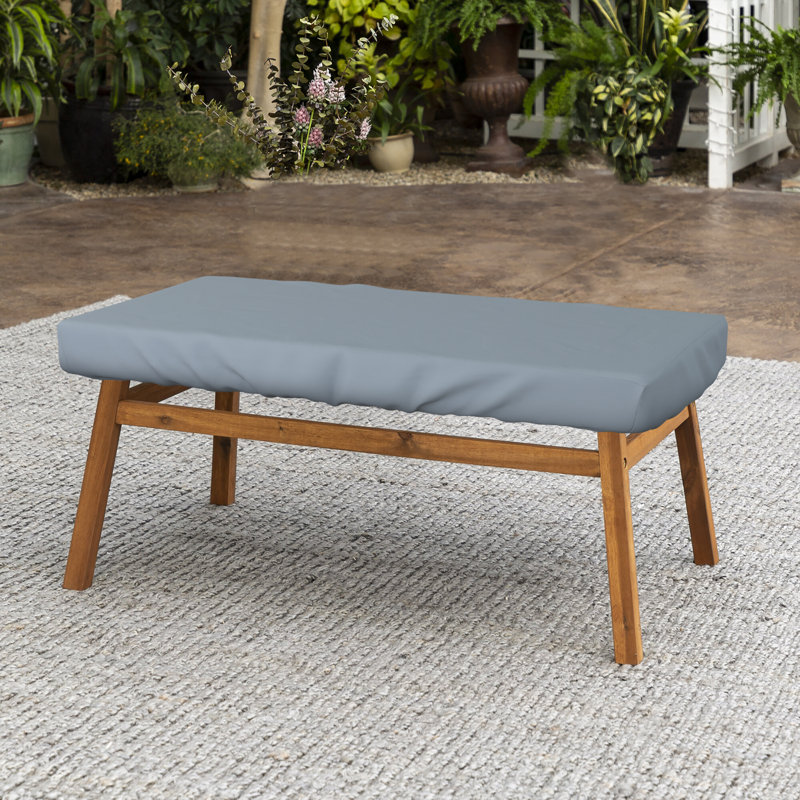 Couvercle de table rectangulaire pour patio, H 5 po x l 75 po x P 40 po, gris
