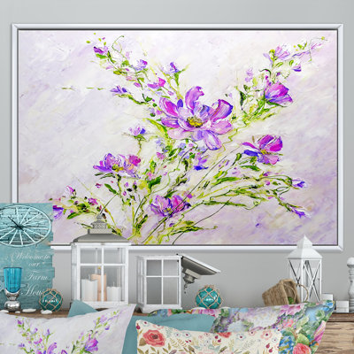 «Summer Natural Foliage Pink Bouquet II», reproduction sur toile