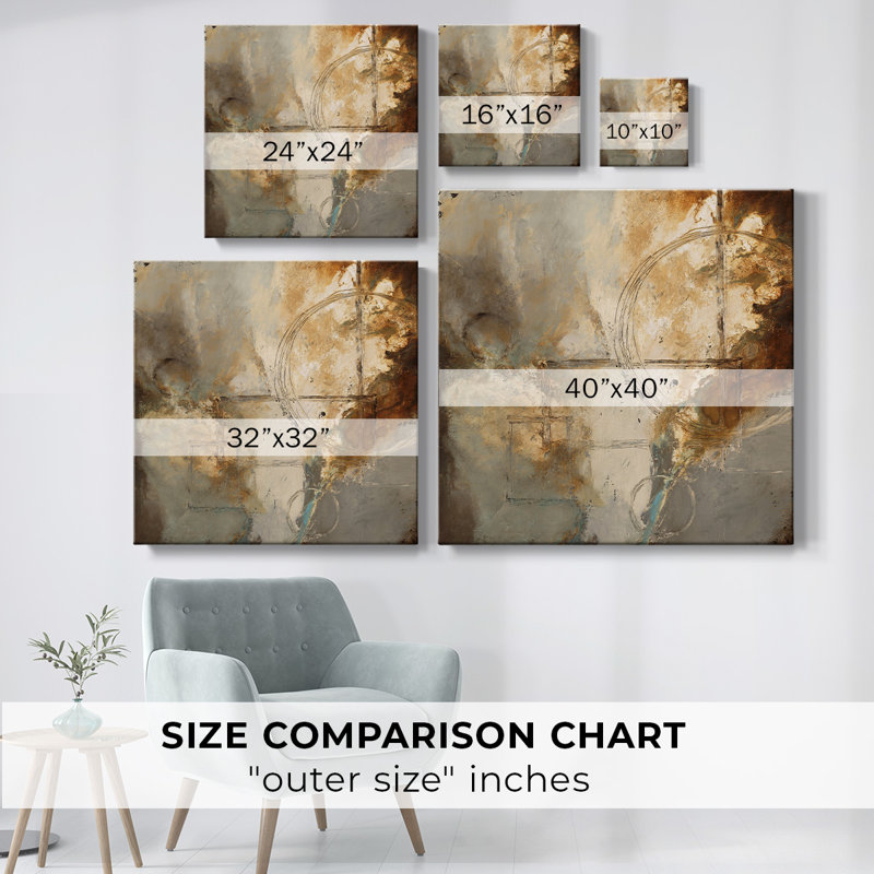 Bronze Pallet-Gallery Wrapped Canvas, 16" H x 16" W x 1.5" D