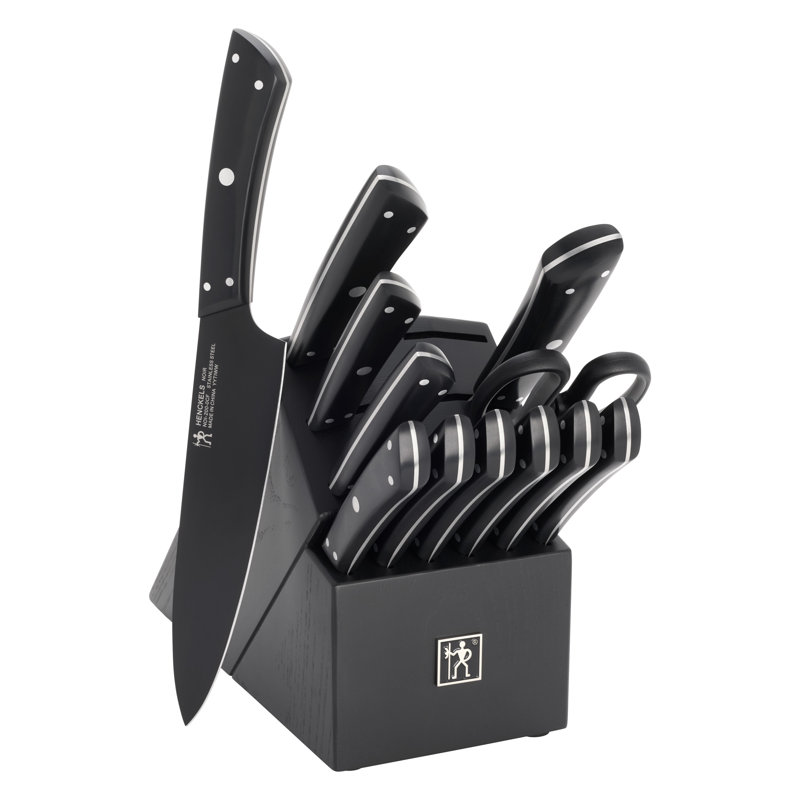 Henckels Noir 13-Pc Knife Block Set