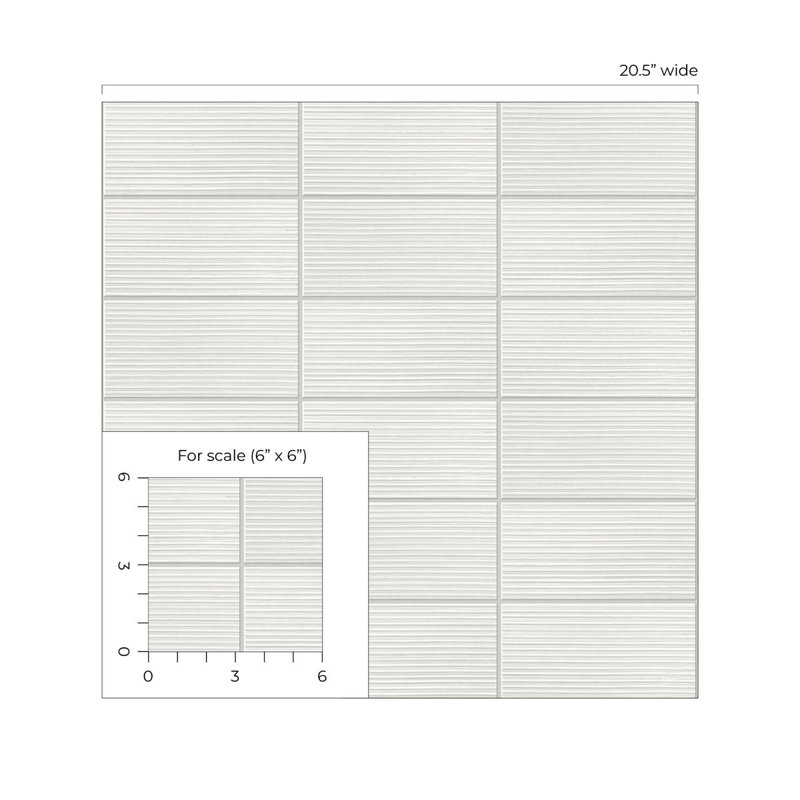 Rouleau de papier peint auto-adhésif L 18 pi x l 20,5 po Luxe Haven, Brouillard matinal