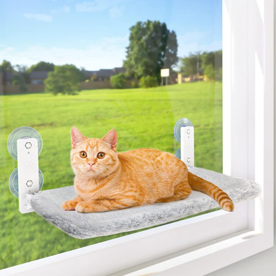 Cordless Cat Window Perch Cat Hammock for Wall Foldable Cat Beds for Indoor Cats